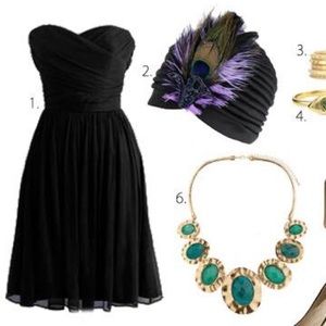 J Crew Arabelle Silk Chiffon Dress - BLACK